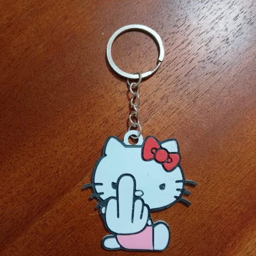 Llavero Kitty enojada