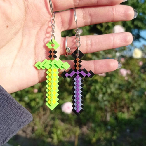 Llavero Espada Encantada de Minecraft